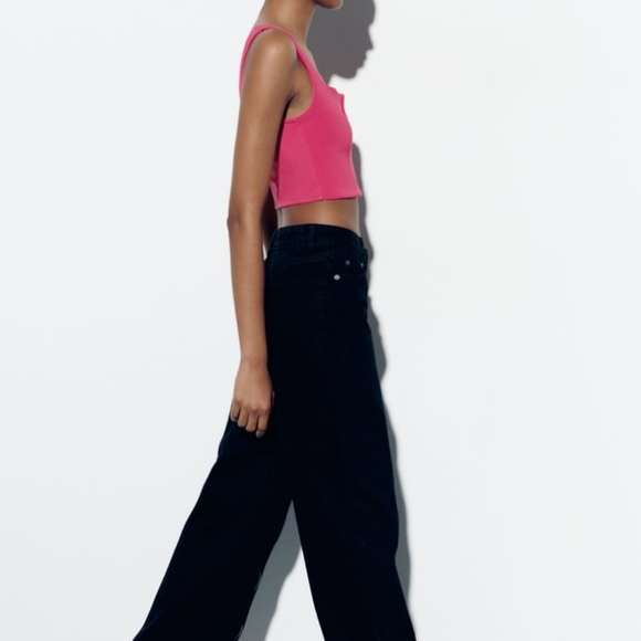 ZARA LIMITED EDITION SWEETHEART NECKLINE CROP TOP - Picture 3 of 7